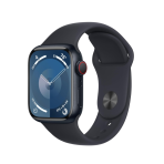 Apple Watch Series 9 [GPS + Cellular 41mm] Smartwatch with Midnight Aluminum Case with Midnight Sport Band
