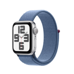 Apple iWatch SE 2 gen 40mm Gps Silver Aluminium Case with Winter Blue Sport Loop1