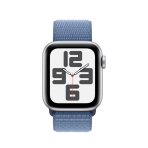 Apple iWatch SE 2 gen 40mm Gps Silver Aluminium Case with Winter Blue Sport Loop