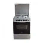 Ramtons RF_406 3G+1E 60x60 Silver Cooker Lid Open